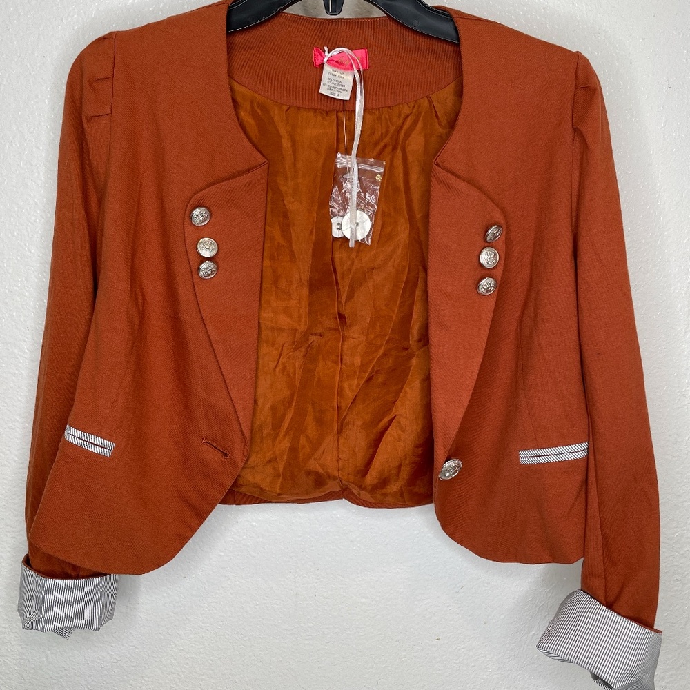Women's Blazer-"Joy" in Brown, Size M